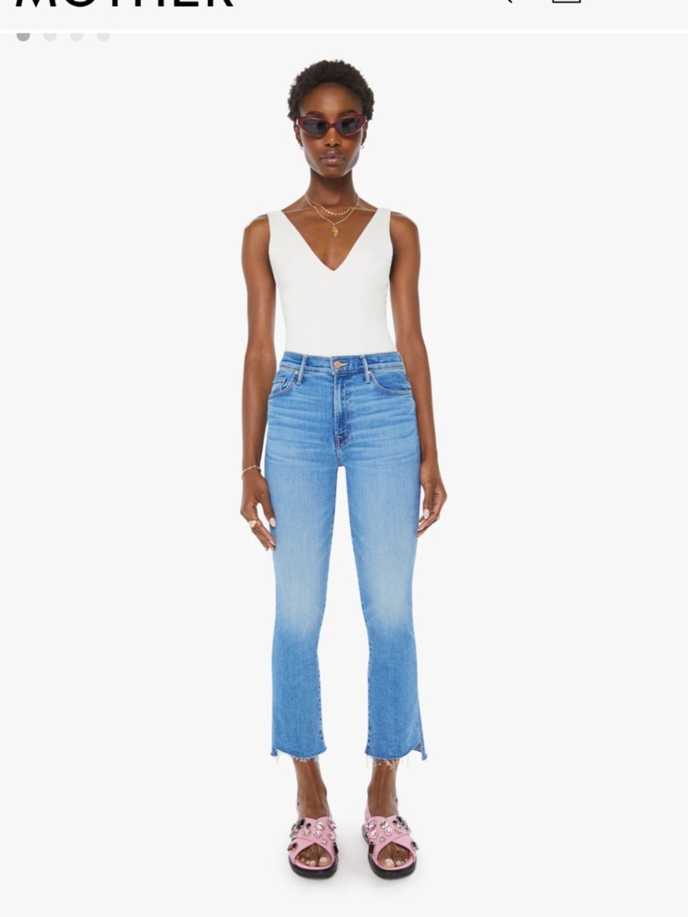 MOTHER Inside Crop Step Frat Jeans